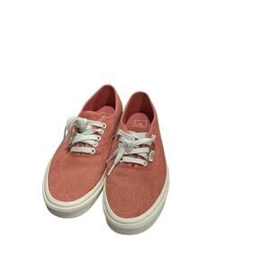Vans Authentic Salmon Pink Suede Sneakers, Size 9